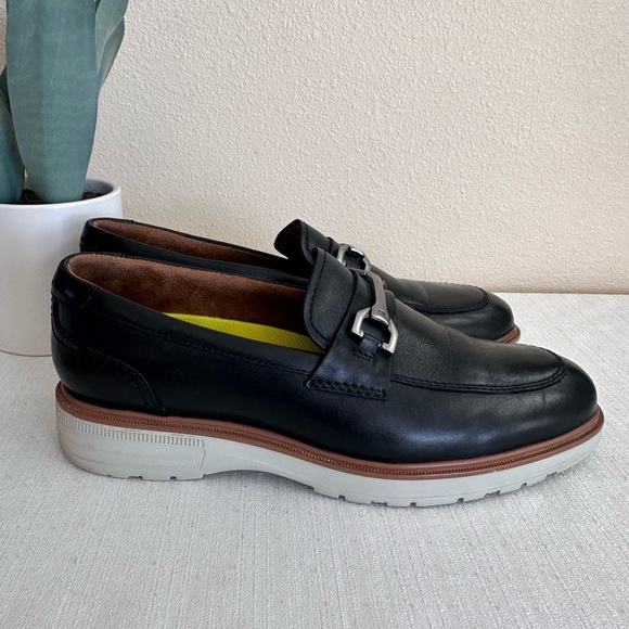 Florsheim Black Leather Memory Foam Comfortech Casual Loafers Men’s 7M - Picture 5 of 14